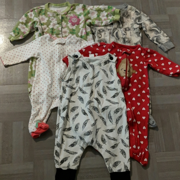 baby one piece pajamas with feet